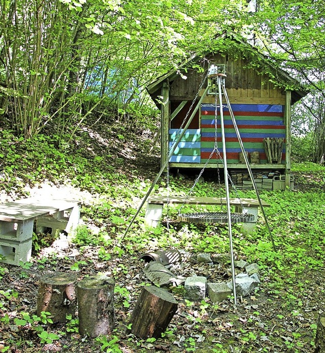 Das Spielwldchen in Mauchen. Hier sol...atur- und Waldkindergarten entstehen.   | Foto:  Yvonne Wrth