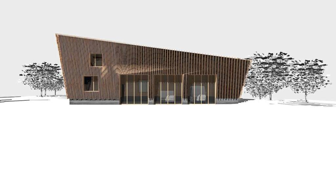So soll die neue Bergrettungswache in Hinterzarten aussehen.  | Foto: Sennrich & Schneider Architektenpartnerschaft GmbH