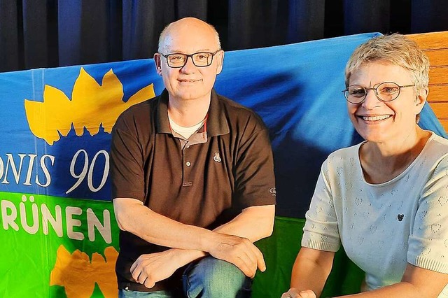 Doppelspitze der Grnen: Thomas Bayer und Nicole Stterlin  | Foto: Hannes Lauber