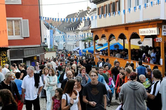 Das Stadtfest, Hhepunkt im Mllheimer...altungskalender, startet wieder durch.  | Foto: Stadt Mllheim