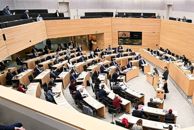 Der baden-wrttembergische Landtag in Stuttgart  | Foto: Bernd Weibrod (dpa)