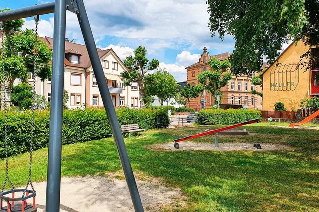 Der Spielplatz an der Kleinen Elz soll...ein Vorkaufsrecht verstreichen lassen.  | Foto: Hannes Selz