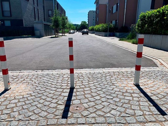 Einer der beiden Wendehammer am Eiswei...en, weil Autos Tempo 30 fahren drfen.  | Foto: Nicolai Kapitz