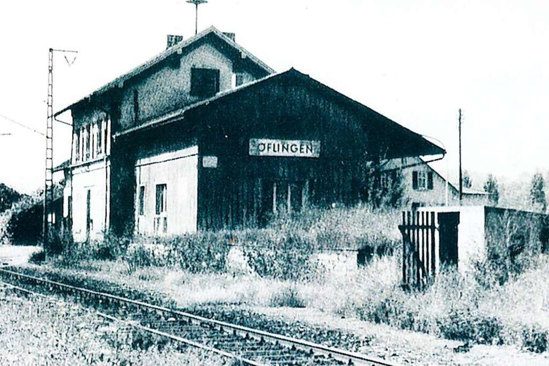 Der Bahnhof Öflingen diente lediglich ...ur mit dem Notwendigsten  ausgerüstet.  | Foto: Ernst Brugger