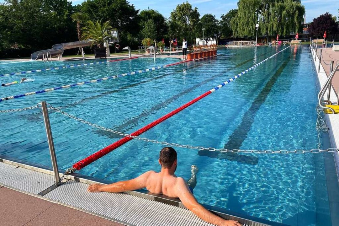 Viel Platz gab es bislang im Btzinger...zu viele Schwimmer ins Wasser getraut.  | Foto: Mario Schneberg