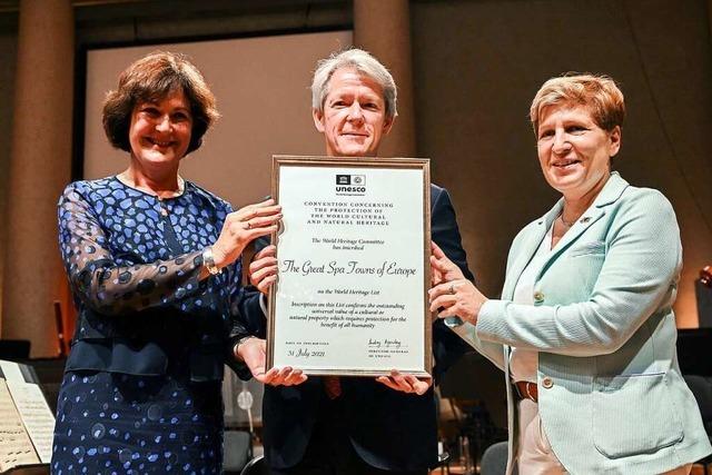 Baden-Baden bekommt Unesco-Welterbeurkunde und feiert