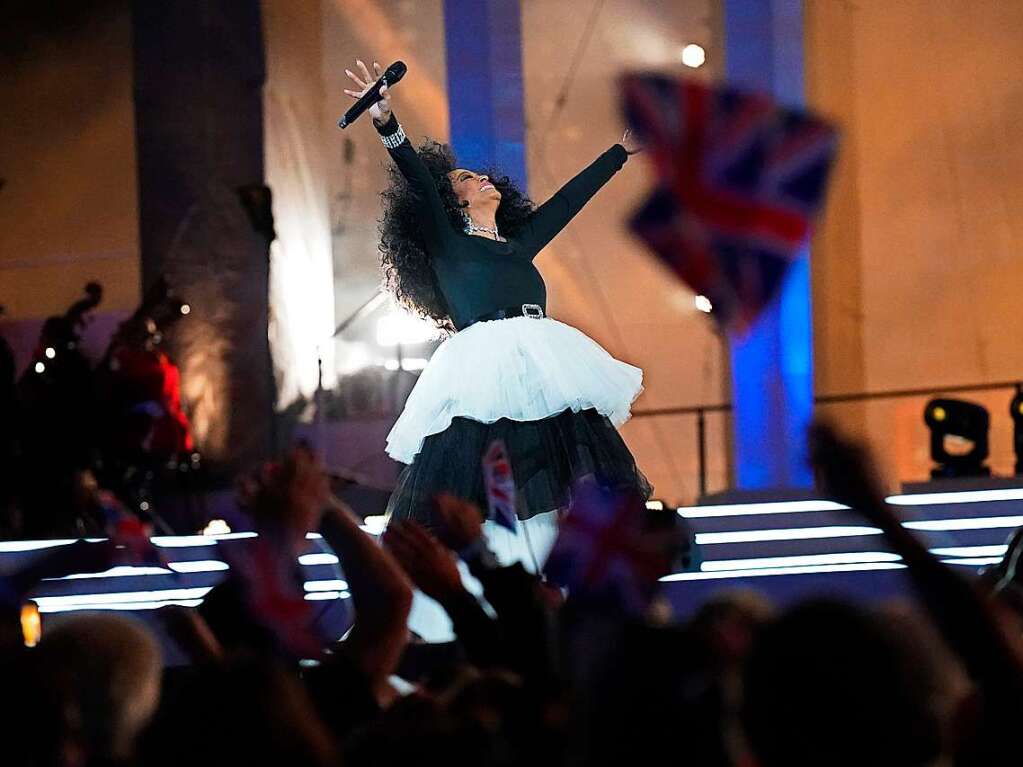 Diana Ross tritt beim Konzert zum Platin-Jubilum von Knigin Elizabeth II. vor dem Buckingham-Palast auf.