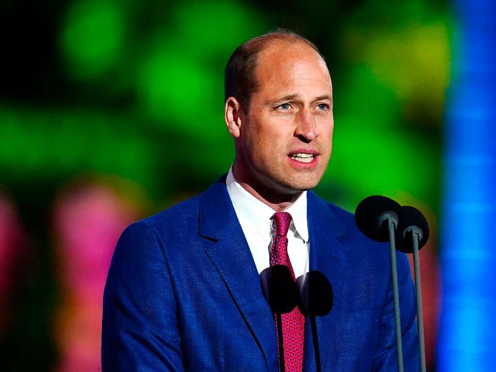 Der Herzog von Cambridge spricht beim Konzert zum Platin-Jubilum von Knigin Elizabeth II. vor dem Buckingham-Palast.