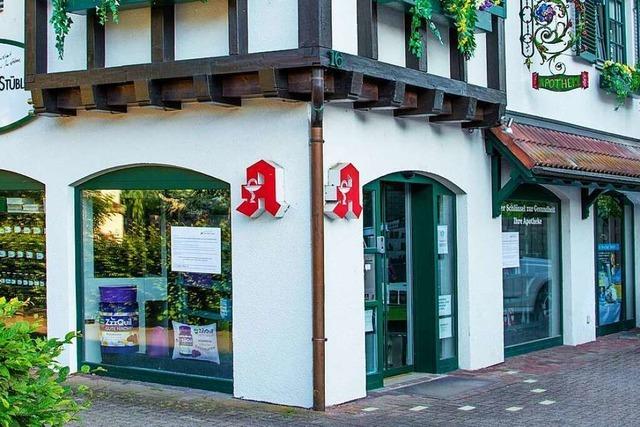 Die einzige Apotheke in Hausen schliet