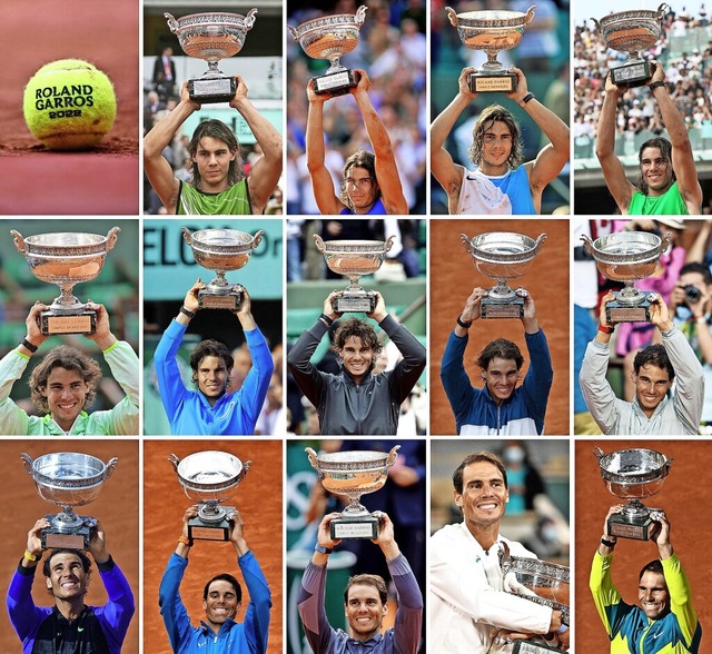 14 Turniere in Paris, 14-mal derselbe ... einmal hier aufschlgt, ist ungewiss.  | Foto: STF (AFP)