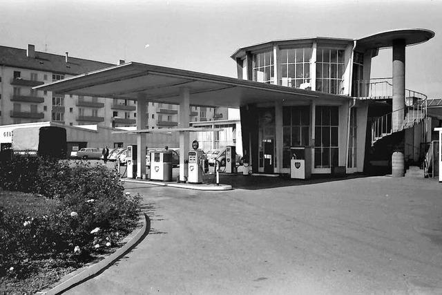 Das Turmcafé der Freiburger BP-Tankstelle war einst beliebter Fernfahrer-Treffpunkt