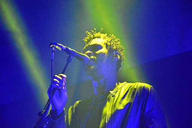 Grantley Marshall, Mitgrnder von Massive Attack, beim Stimmen-Festival  | Foto: Barbara Ruda
