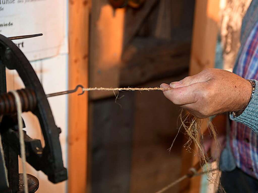 Blick aufs Seilerhandwerk in der Ravennaschlucht.