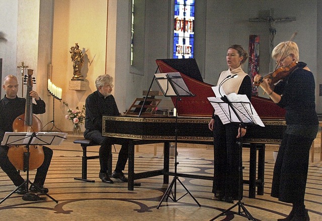 Franzsische Barockmusik prsentierten...llejans in der Grwihler Pfarrkirche.  | Foto: Karin Stckl-Steinebrunner