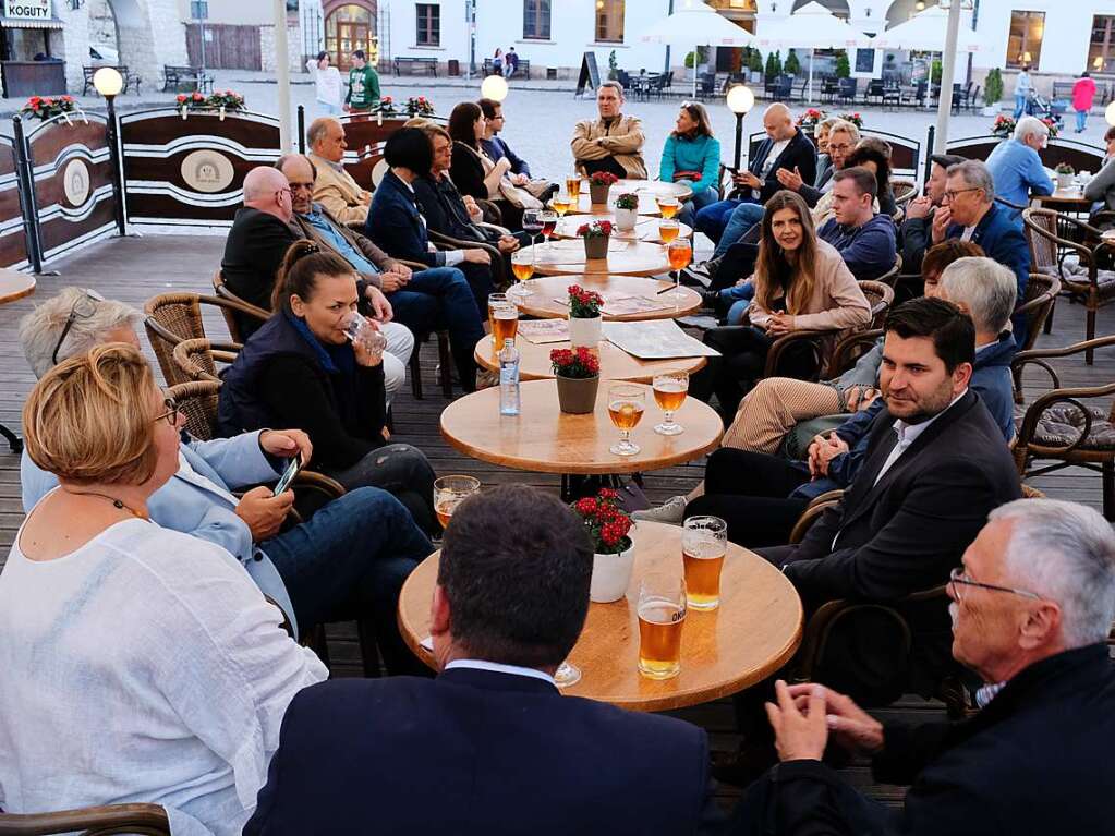 Nach dem Abendessen ging es noch auf den Marktplatz.