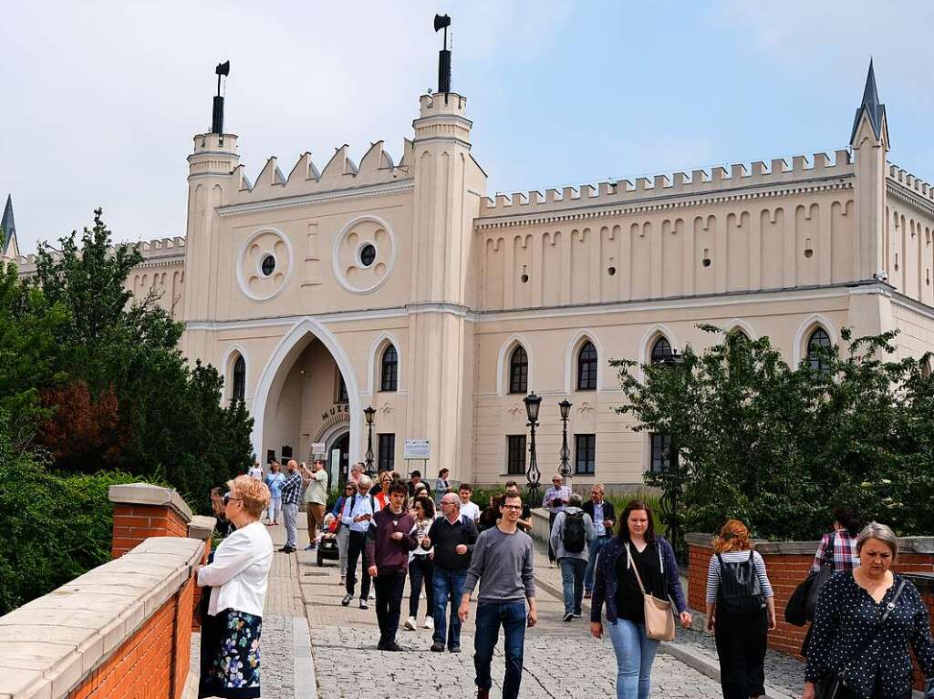 Ausflug nach Lublin, der mit 340000 Einwohnern grten Stadt Polens stlich der Weichsel: Das Schloss von Lublin