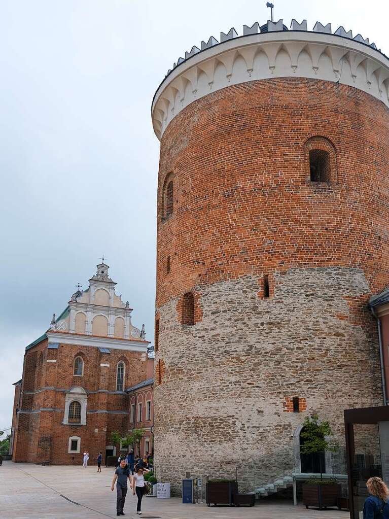 Ausflug nach Lublin, der mit 340000 Einwohnern grten Stadt Polens stlich der Weichsel: Der Burgfried