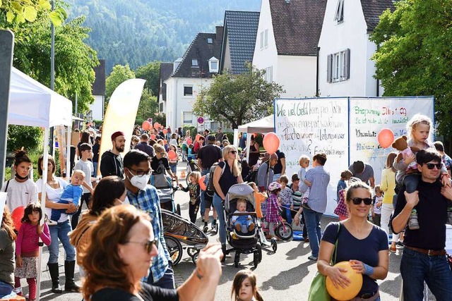 Auch ein Straenfest gehrte im vergan...t &#8222;Klimaquartier Waldsee&#8220;.  | Foto: Rita Eggstein