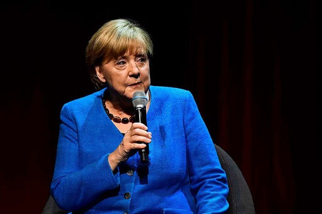 Angela Merkel bei der Veranstaltung in Berlin  | Foto: JOHN MACDOUGALL (AFP)