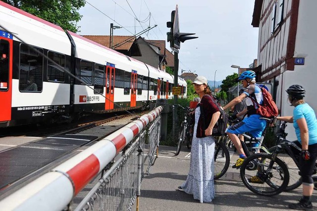 Die Trennwirkung der S-Bahn darf sich ...h verstrken, sagt Christine Kaufmann.  | Foto: Daniel Gramespacher