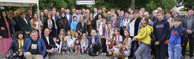 Ukrainer, Polen und Deutsche feiern de...aufen-Platz&#8220; in Kazimierz Dolny   | Foto: Hans-Peter Mller