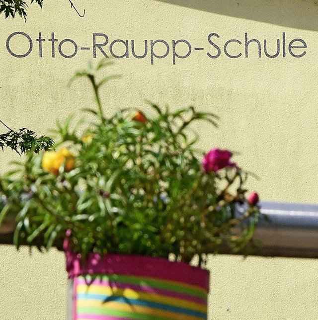 Nach Otto-Raupp war die alte Frderschule benannt.  | Foto: Markus Zimmermann