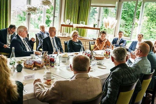 Bundespräsident Steinmeier in Rottweil: Die Kontroverse fällt weitgehend aus