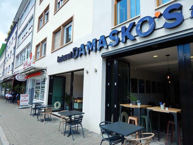 Das Restaurant liegt gegenber der Hal...n einem Neubau in der Friedrichstrae.  | Foto: Sina Elbers