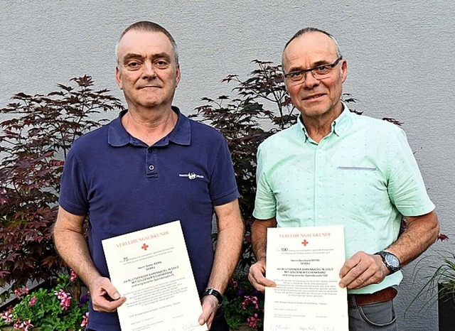 Dieter Kern (li.) und Bernhard Spri  | Foto: Markus Zimmermann