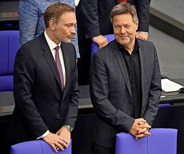 Habeck mit Finanzminister Lindner  | Foto: TOBIAS SCHWARZ (AFP)