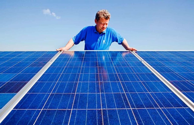 Je mehr Energie durch Photovoltaik, de... Ansatz der Vita-Brgergenossenschaft.  | Foto: Patrick Pleul
