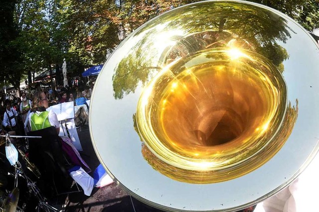 Das Straenfest in Schnau wartet unter anderem mit Musik auf.  | Foto: Felix Hrhager (dpa)