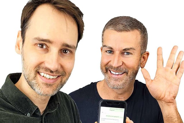 Kristoffer Braun (links) und Andreas D...ie Whatsapp sicher und gekonnt nutzen.  | Foto: Levato UG