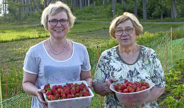 Margit Rhode (links) untersttzt Gertr...u ihrem Arbeitgeber nach Grafenhausen.  | Foto: Elisabeth Baumeister