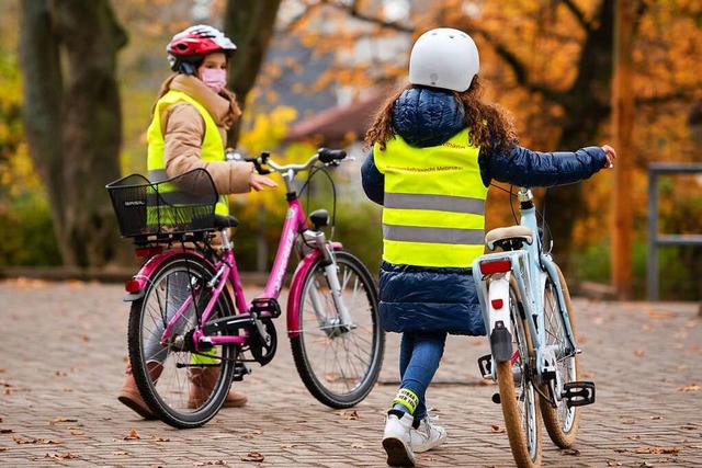 In der vierten Klasse machen Grundschu...Baden-Wrttemberg ihre Fahrradprfung.  | Foto: Marius Becker