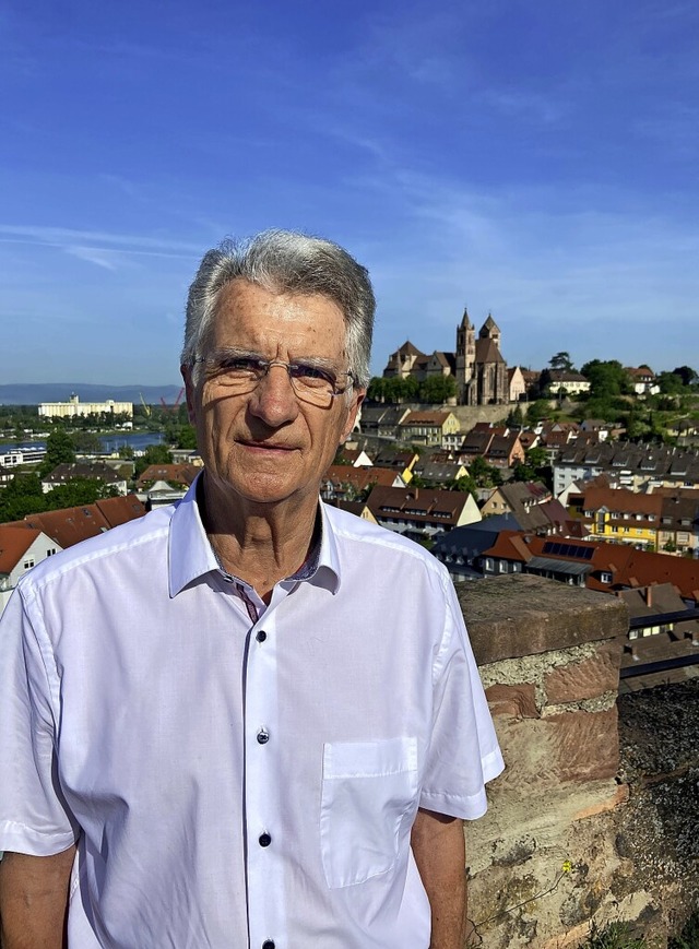 Auch kurz vor seinem 80. Geburtstag f...r Wahlheimat Breisach  eng verbunden.   | Foto: Eva Buchholz