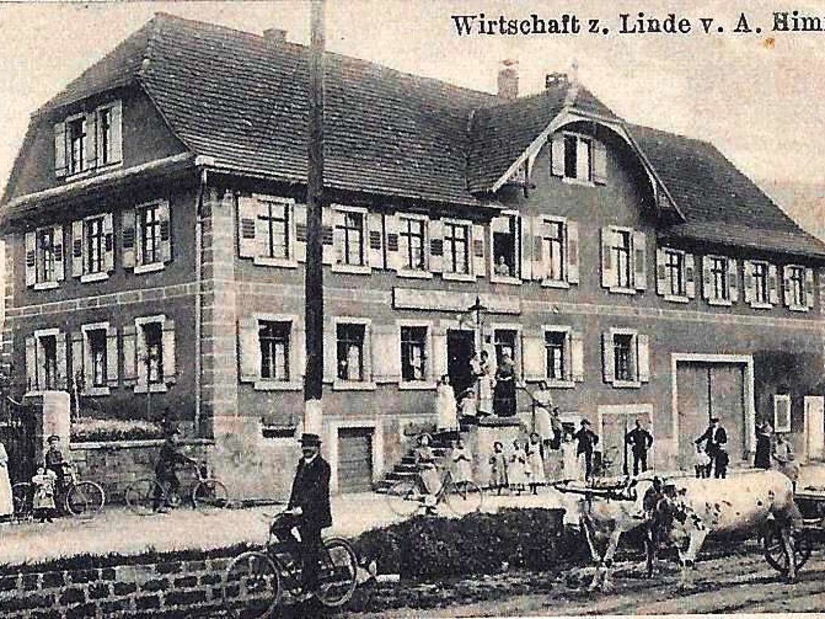 Gasthaus zur Linde 1917 (Ausschnitt)