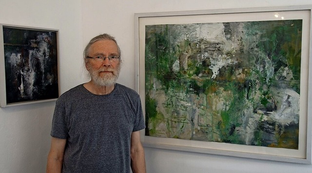 Thomas Lefeldt  stellt zurzeit in der Kleinen Galerie aus.   | Foto: Ilona Huege