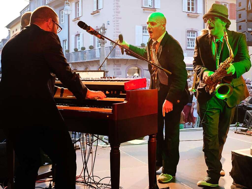 Abrumer am Samstagabend auf der Markplatzbhne: Die Refrigerators mit ihrer fetzigen Ska-Musik