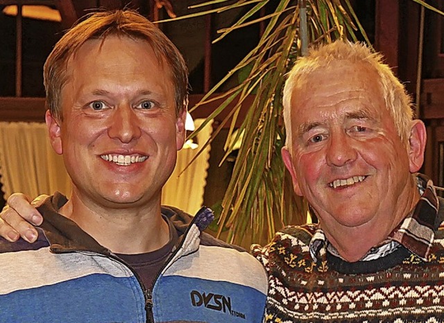 Helmut Lber (rechts) und Christian Heim leiten die Sngerrunde Titisee.  | Foto: Chorgemeinschaft