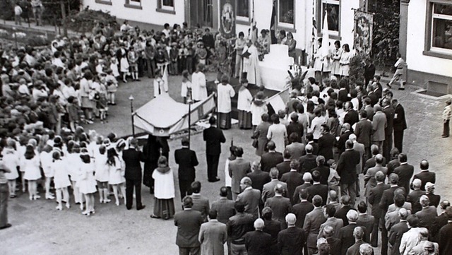 Wehrer Fronleichnamsfest in den 1970er...                                        | Foto: Hansjrg Bader