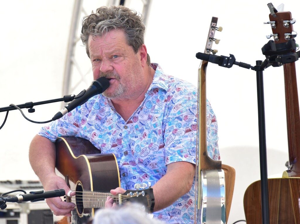 Ignaz Netzer konnte am Sonntag mit seiner Blues-Performance am Weinbrunnen viele neue Fans gewinnen.