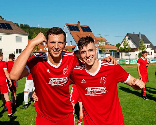 Goran Misic (rechts) und  Daniel Marti...erzarten zur Meisterschaft geschossen.  | Foto: Wolfgang Scheu