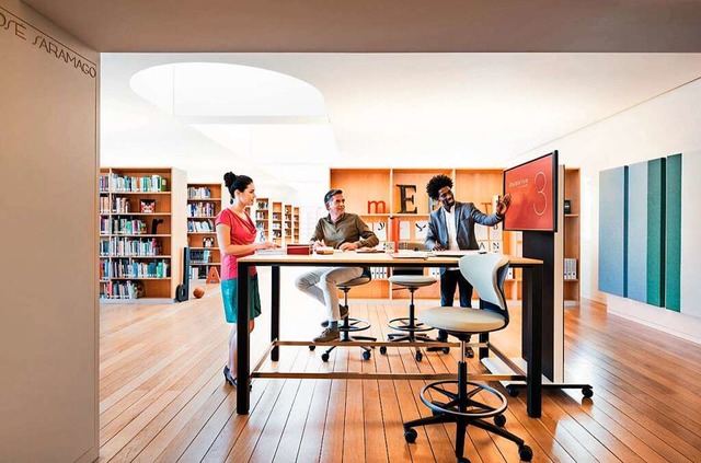 Wie knnte ein Coworking-Space aussehen?  | Foto: Aktion Gesunder Rcken e. V. (dpa)