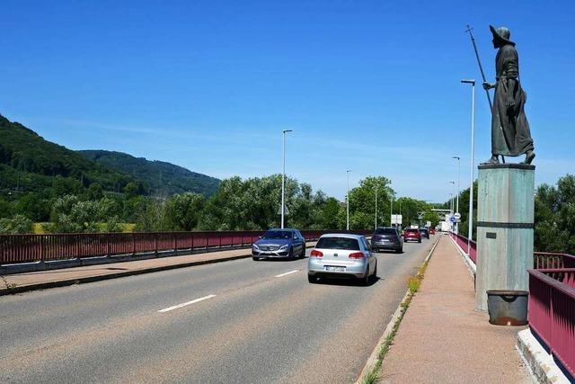 Die Fridolinsbrücke in Bad Säckingen wird zur Baustelle