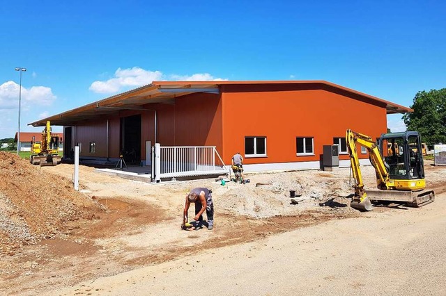Am Auengelnde des neuen Ringsheimer Bauhofs haben die Arbeiten begonnen.  | Foto: Gemeinde