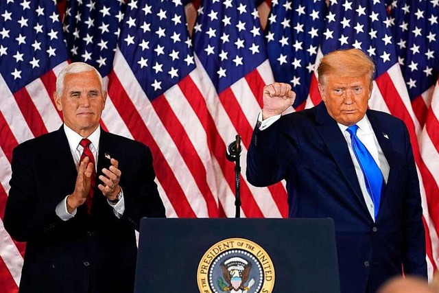 Mike Pence (l.) und Donald Trump  | Foto: Evan Vucci (dpa)