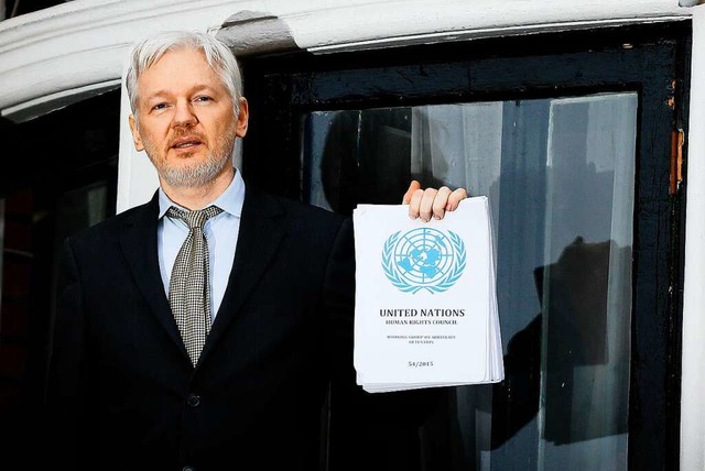 Julian Assange, Wikileaks-Grnder, spr...ges Auslieferung an die USA genehmigt.  | Foto: Kirsty Wigglesworth (dpa)