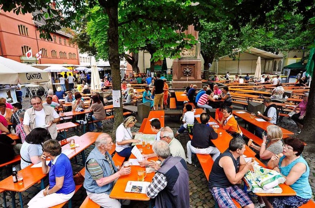 Der Rathausplatzhock wurde abgesagt. E... von der BNZ veranstaltet. Archivbild.  | Foto: Thomas Kunz