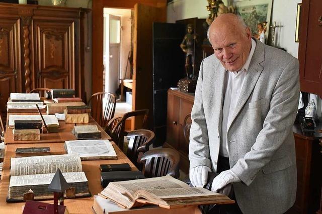 In Freiamt wird eine private hunderte Jahre alte Buchsammlung ausgestellt